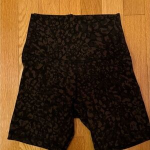 Brand New Lululemon Align Biker Shorts Size 2 Brown Camo